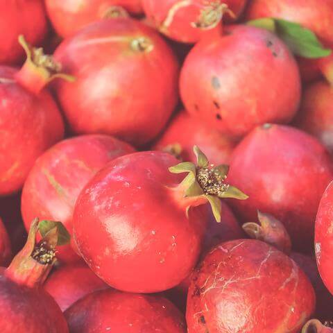 Pile of pomegranates